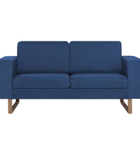 2-Sitzer-Sofa Stoff Blau