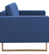 2-Sitzer-Sofa Stoff Blau