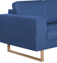 2-Sitzer-Sofa Stoff Blau