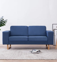 2-Sitzer-Sofa Stoff Blau