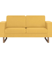 2-Sitzer-Sofa Stoff Gelb