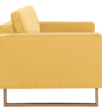 2-Sitzer-Sofa Stoff Gelb