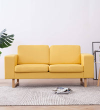 2-Sitzer-Sofa Stoff Gelb