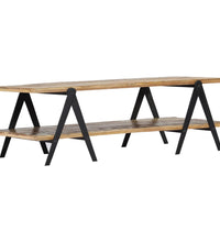Couchtisch 115x60x40 cm Altholz Massiv
