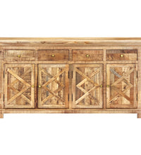 Sideboard mit 4 Schubladen 160x40x85 cm Massivholz Mango