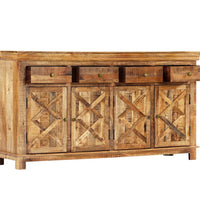 Sideboard mit 4 Schubladen 160x40x85 cm Massivholz Mango