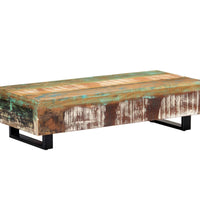 Couchtisch 120x50x30 cm Massives Altholz und Stahl