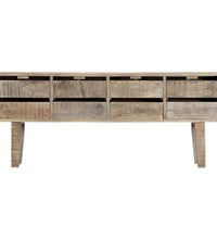 Sideboard 140×30×60 cm Massivholz Mango