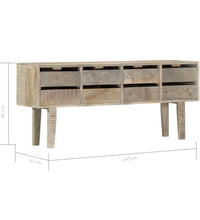 Sideboard 140×30×60 cm Massivholz Mango