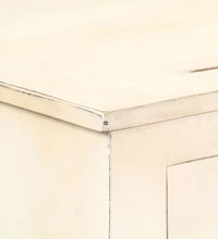 Sideboard Weiß 160x40x80 cm Massivholz Mango