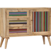 Sideboard 100x30x75 cm Massivholz Mango