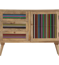 Sideboard 100x30x75 cm Massivholz Mango