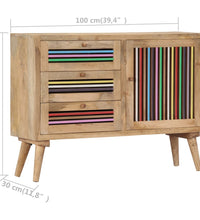 Sideboard 100x30x75 cm Massivholz Mango