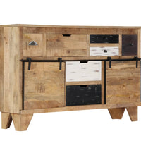 Sideboard 140x38x90 cm Massivholz Mango