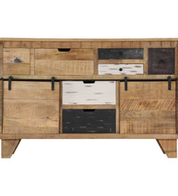 Sideboard 140x38x90 cm Massivholz Mango