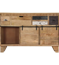 Sideboard 140x38x90 cm Massivholz Mango