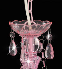 Kronleuchter mit Perlen Rosa Rund 3×E14