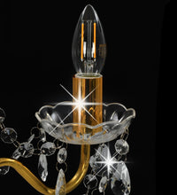Kronleuchter mit Perlen Goldfarben Rund 3×E14