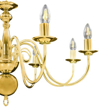 Kronleuchter Golden für 8 x E14 Glühbirnen