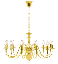 Kronleuchter Golden 12 x E14-Glühbirnen