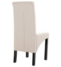 Esszimmerstühle 2 Stk. Creme Stoff