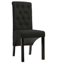 Esszimmerstühle 2 Stk. Schwarz Stoff