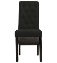 Esszimmerstühle 2 Stk. Schwarz Stoff
