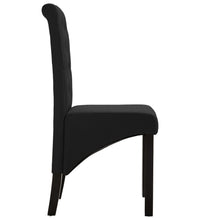 Esszimmerstühle 2 Stk. Schwarz Stoff