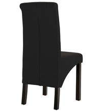 Esszimmerstühle 2 Stk. Schwarz Stoff