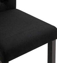 Esszimmerstühle 2 Stk. Schwarz Stoff