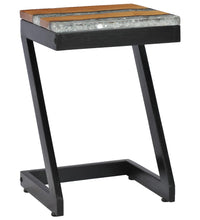 Couchtisch 30 x 30 x 50 cm Massivholz Teak und Polyresin