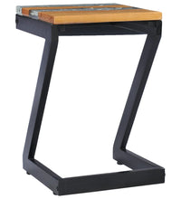 Couchtisch 30 x 30 x 50 cm Massivholz Teak und Polyresin