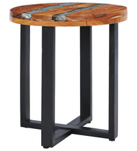 Couchtisch 40 x 45 cm Massivholz Teak und Polyresin