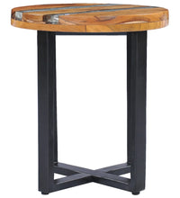 Couchtisch 40 x 45 cm Massivholz Teak und Polyresin