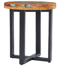 Couchtisch 40 x 45 cm Massivholz Teak und Polyresin