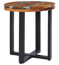 Couchtisch 40 x 45 cm Massivholz Teak und Polyresin