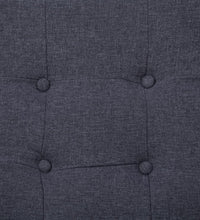 2-Sitzer-Sofa mit Armlehnen Dunkelgrau Stahl und Stoff