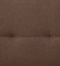 Schlafsofa mit zwei Kissen Braun Polyester