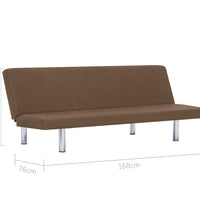 Schlafsofa Braun Polyester