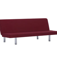 Schlafsofa Weinrot Polyester