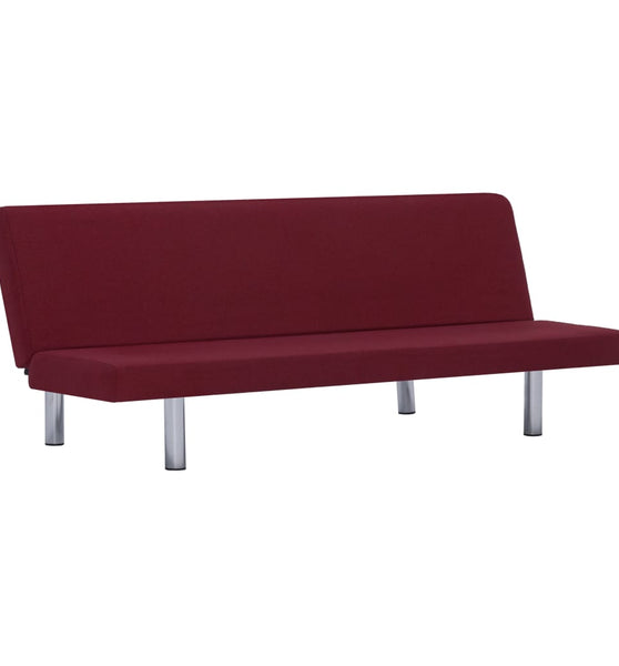 Schlafsofa Weinrot Polyester