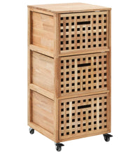 Badschrank 41x41x91 cm Massivholz Walnuss