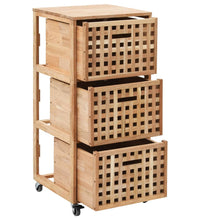 Badschrank 41x41x91 cm Massivholz Walnuss