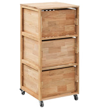 Badschrank 41x41x91 cm Massivholz Walnuss