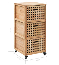 Badschrank 41x41x91 cm Massivholz Walnuss