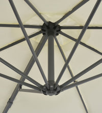 Sonnenschirm mit Tragbarem Sonnenschirmständer Sandweiß