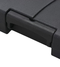 Sonnenschirm mit Tragbarem Sonnenschirmständer Sandweiß