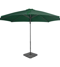 Sonnenschirm mit Tragbarem Sonnenschirmständer Grün