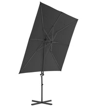 Sonnenschirm mit Tragbarem Sonnenschirmständer Anthrazit
