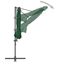 Sonnenschirm mit Tragbarem Sonnenschirmständer Grün